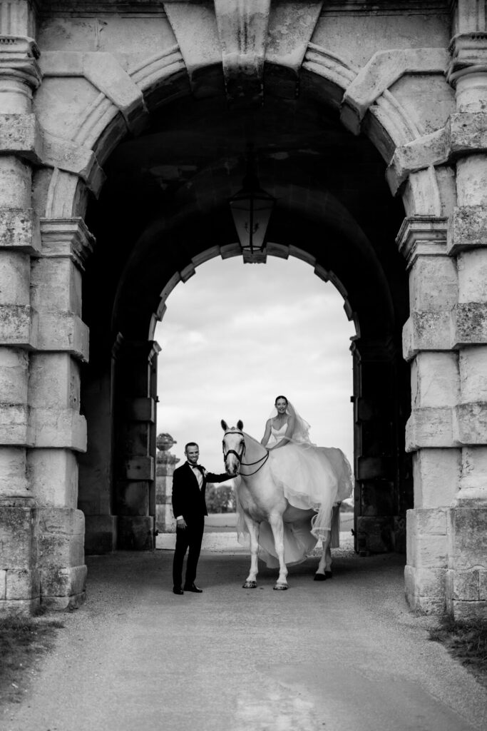 Badminton Estate Couple and Horse 